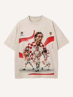 Luka Modrić Print Round Neck T-shirt