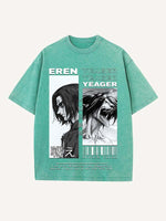 Attack on Titan Print Round Neck T-shirt