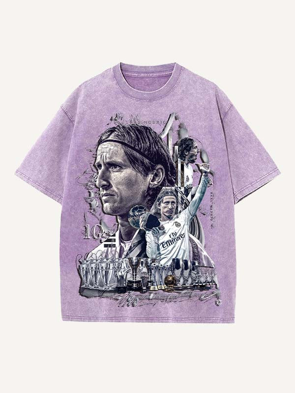 Luka Modrić Print Round Neck T-shirt