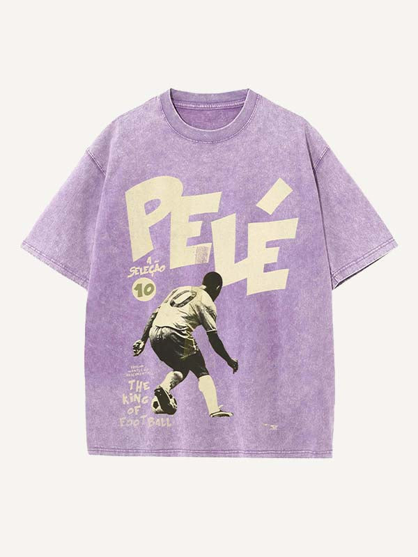 Pelé Print Round Neck T-shirt