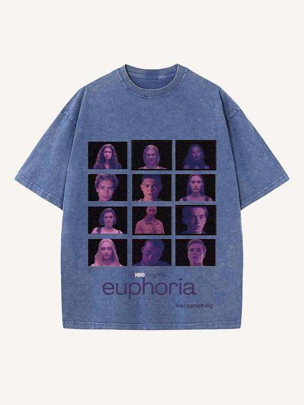 Euphoria Print Round Neck T-shirt