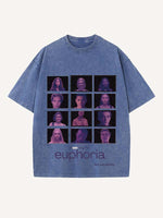 Euphoria Print Round Neck T-shirt