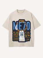 Carmelo Anthony Print Round Neck T-shirt