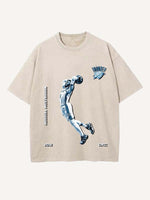 Russell Westbrook Print Round Neck T-shirt