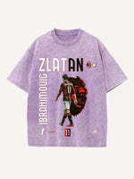 Zlatan Ibrahimović Print Round Neck T-shirt