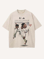 Jude Bellingham Print Round Neck T-shirt