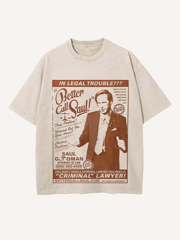 Breaking Bad Print Round Neck T-shirt