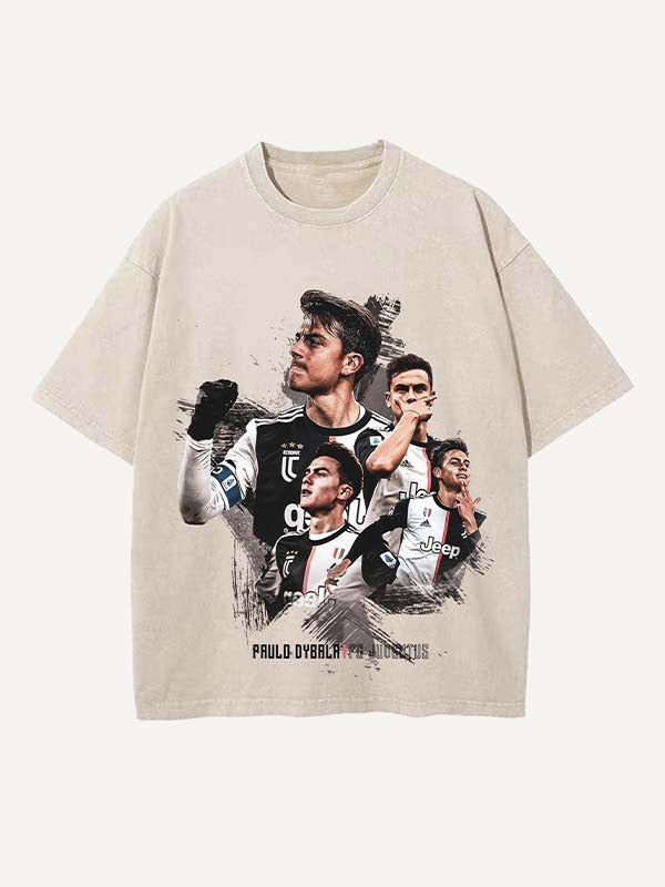 Paulo Dybala Print Round Neck T-shirt