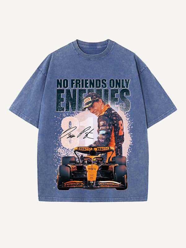 Oscar Piastri Print Round Neck T-shirt