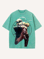 Fullmetal Alchemist Print Round Neck T-shirt