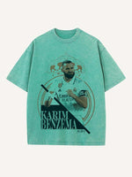 Karim Benzema Print Round Neck T-shirt