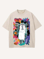 Victor Wembanyama Print Round Neck T-shirt