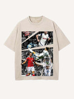 Gareth Bale Print Round Neck T-shirt