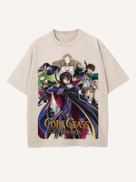 Code Geass Print Round Neck T-shirt