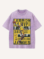 LeBron James Print Round Neck T-shirt