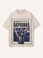 Raphinha Print Round Neck T-shirt