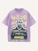 Ronaldo Print Round Neck T-shirt