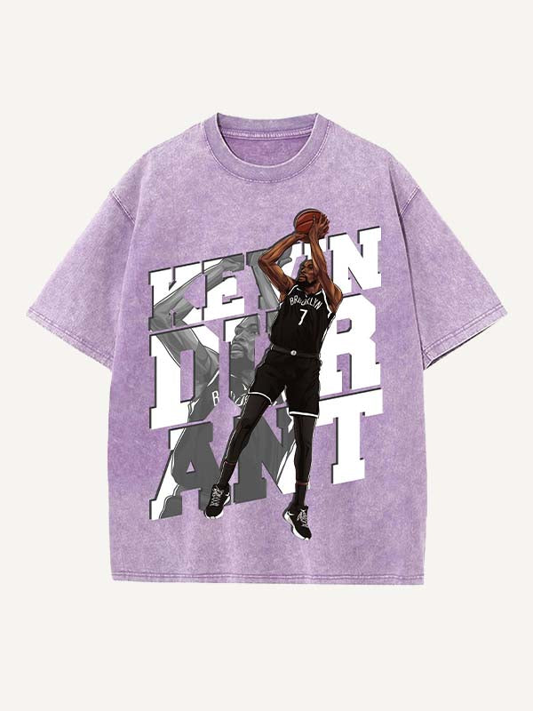 Kevin Durant Print Round Neck T-shirt