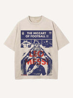 Lionel Messi Print Round Neck T-shirt