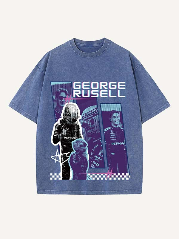 George Russell Print Round Neck T-shirt