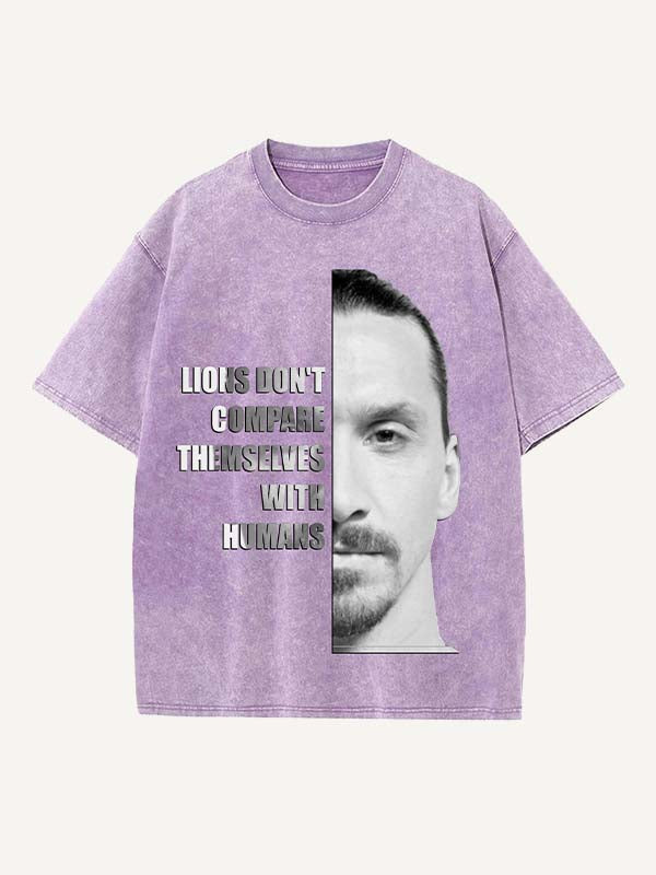 Zlatan Ibrahimović Print Round Neck T-shirt