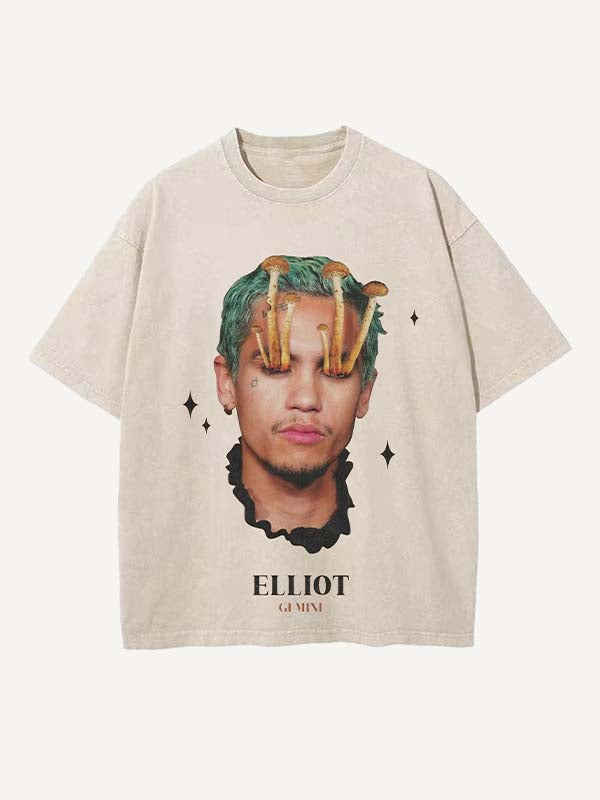 Euphoria Print Round Neck T-shirt