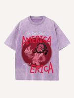 Stranger Things Print Round Neck T-shirt