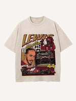 Lewis Hamilton Print Round Neck T-shirt