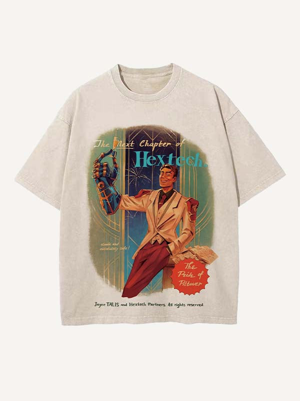 Arcane Print Round Neck T-shirt
