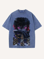 Code Geass Print Round Neck T-shirt