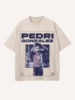 Pedri Print Round Neck T-shirt