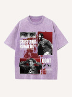 Cristiano Ronaldo Print Round Neck T-shirt
