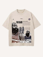 James Harden Print Round Neck T-shirt