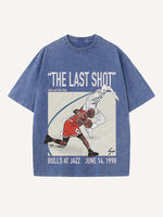 Michael Jordan Print Round Neck T-shirt