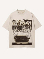 Friends Print Round Neck T-shirt