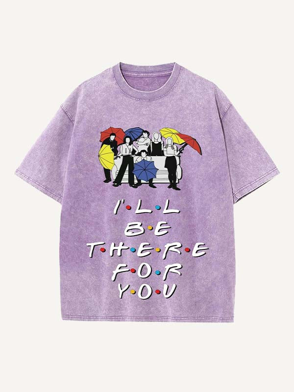 Friends Print Round Neck T-shirt