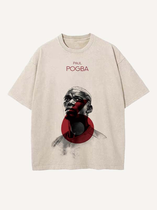 Paul Pogba Print Round Neck T-shirt