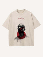 Paul Pogba Print Round Neck T-shirt