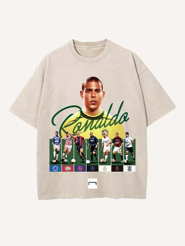 Ronaldo Print Round Neck T-shirt