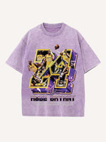 Kobe Bryant Print Round Neck T-shirt