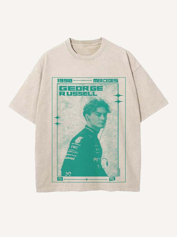 George Russell Print Round Neck T-shirt