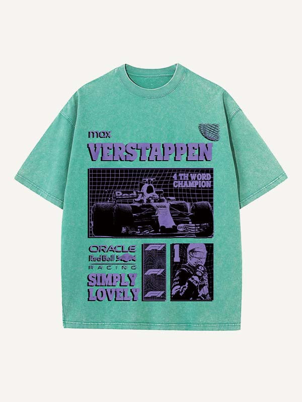 Max Verstappen Print Round Neck T-shirt