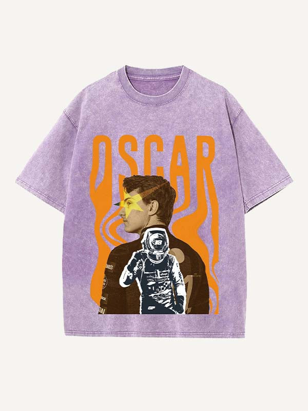 Oscar Piastri Print Round Neck T-shirt