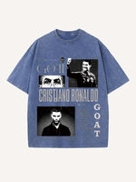 Cristiano Ronaldo Print Round Neck T-shirt