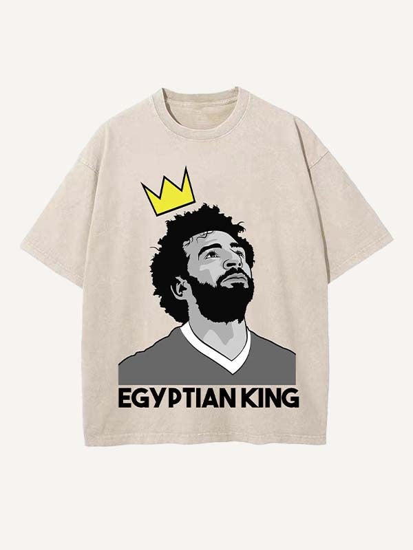 Mohamed Salah Print Round Neck T-shirt