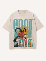 Lionel Messi Print Round Neck T-shirt