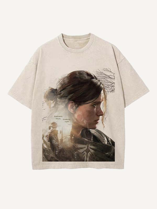 The Last of Us Print Round Neck T-shirt