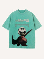 Ronaldinho Print Round Neck T-shirt