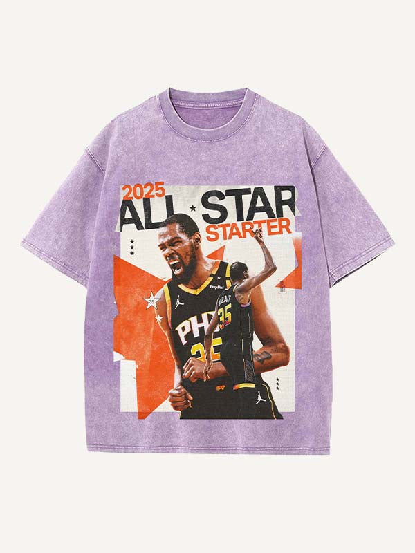 Kevin Durant Print Round Neck T-shirt