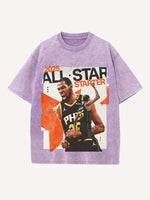 Kevin Durant Print Round Neck T-shirt